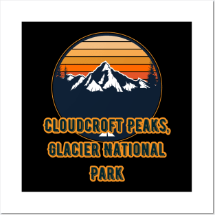 Cloudcroft Peaks, Glacier National Park Posters and Art
